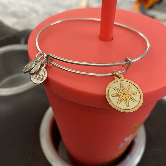 Alex and Ani Bangle “Star of Venus” two tone - Picture 3 of 3